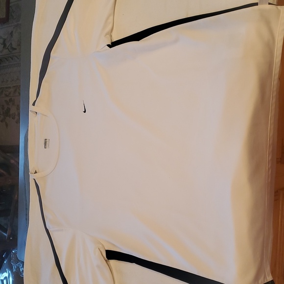 Nike DRI-FIT Running White & Black Sz. L Shirt - Picture 9 of 13